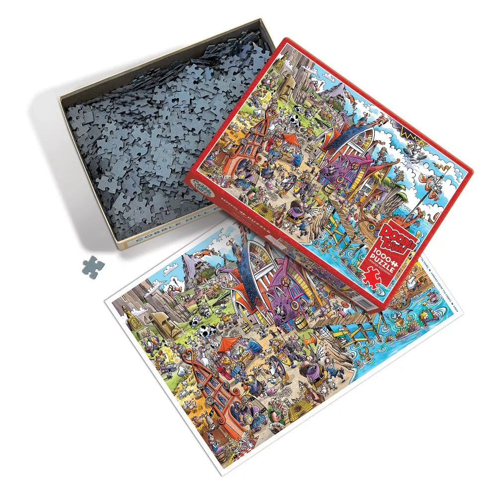 Puzzle - Cobble Hill - Doodletown Viking Village 1000