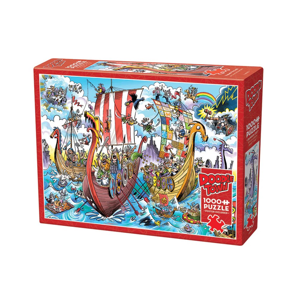 Puzzle - Cobble Hill - Doodletown Viking Voyage 1000P