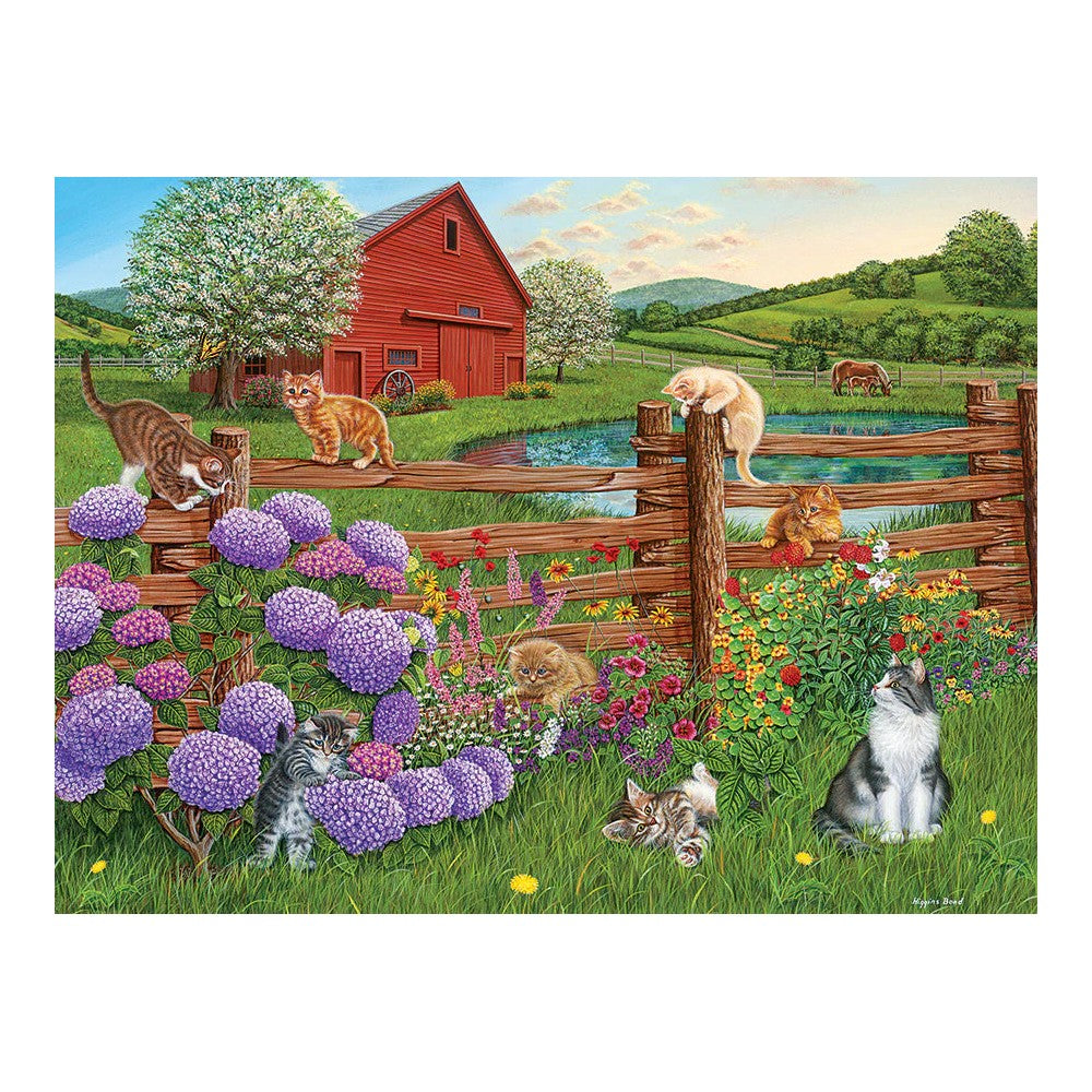 Puzzle - Cobble Hill - Farm Cats 275Pcxl