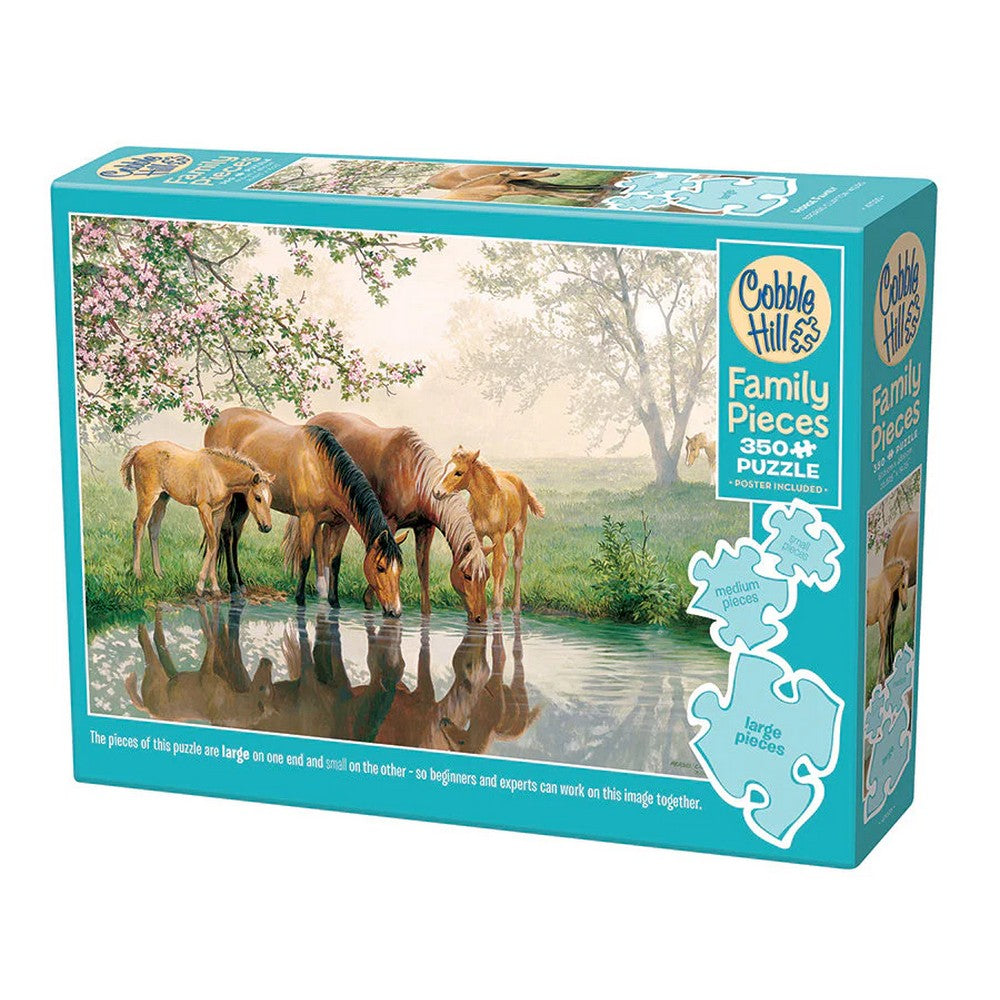 Puzzle - Cobble Hill - Horse Family *350Pc *Family