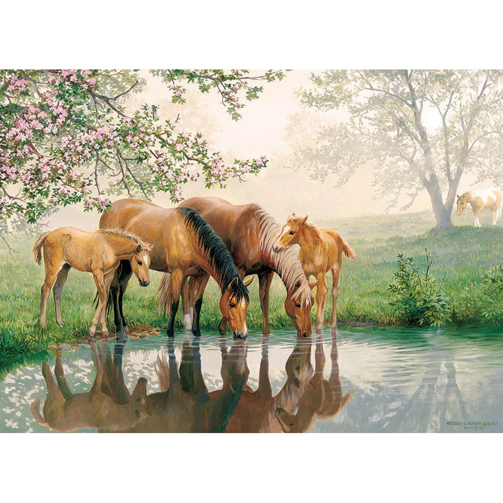 Puzzle - Cobble Hill - Horse Family *350Pc *Family