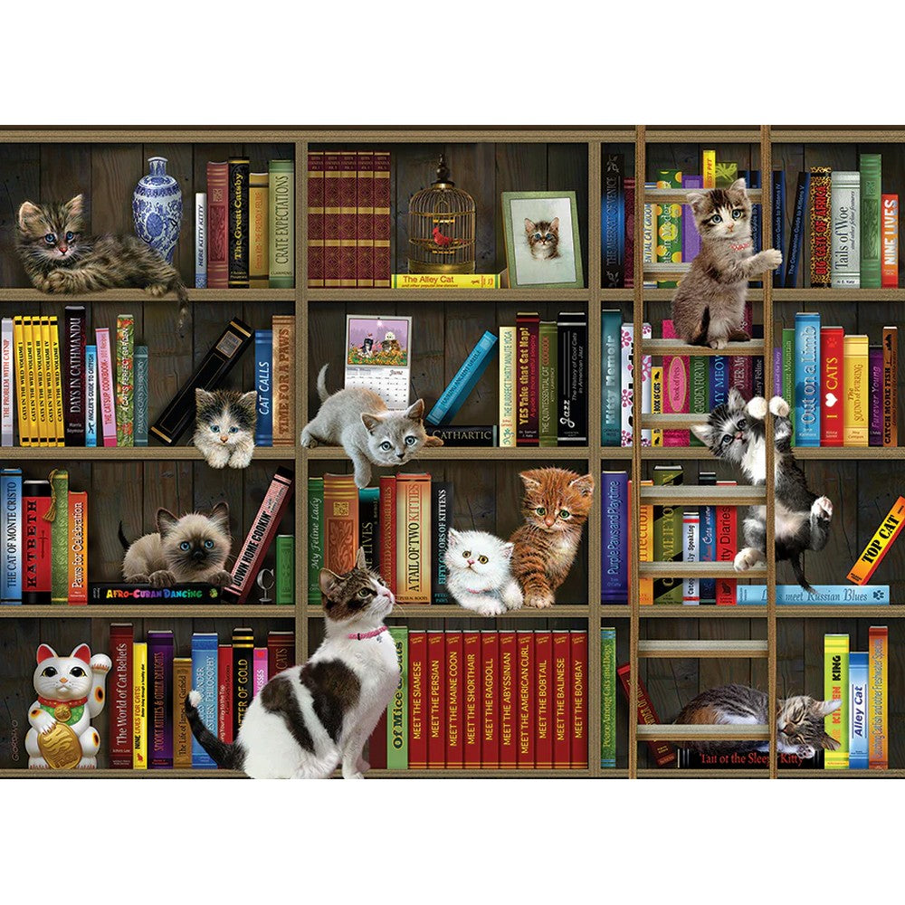 Puzzle - Cobble Hill - Kitty Librarians 1000Pc