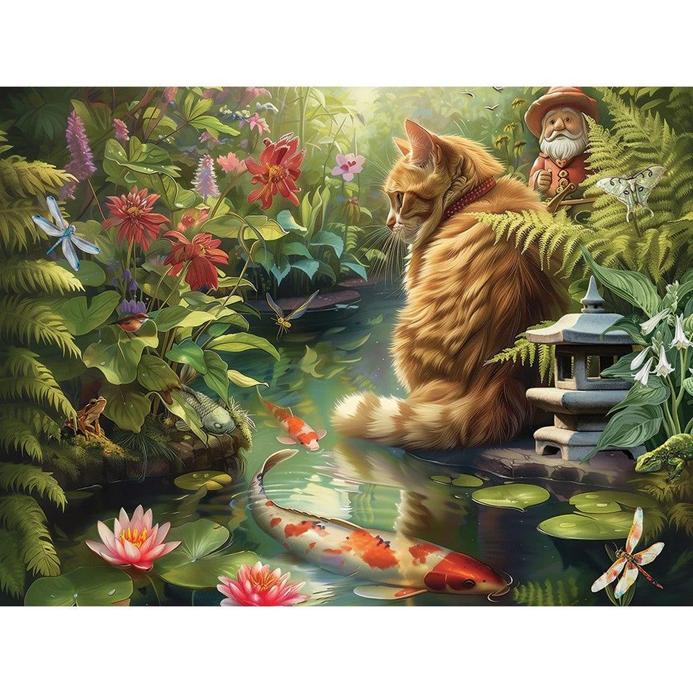 Puzzle - Cobble Hill - Koi Cat 275Pcxl