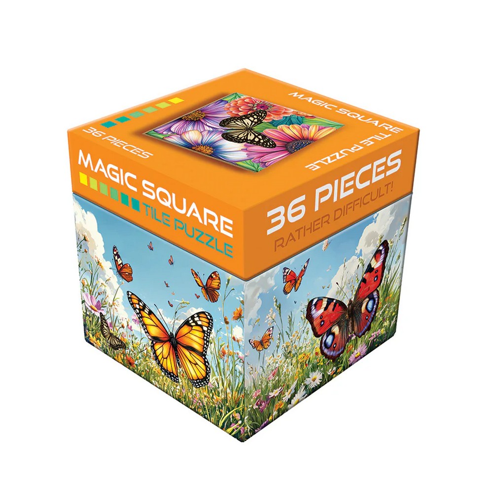Puzzle - Cobble Hill - Magic Square Puzzl:Butterflies