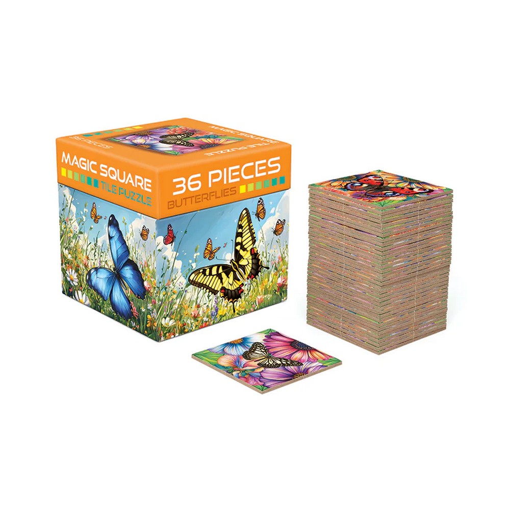 Puzzle - Cobble Hill - Magic Square Puzzl:Butterflies