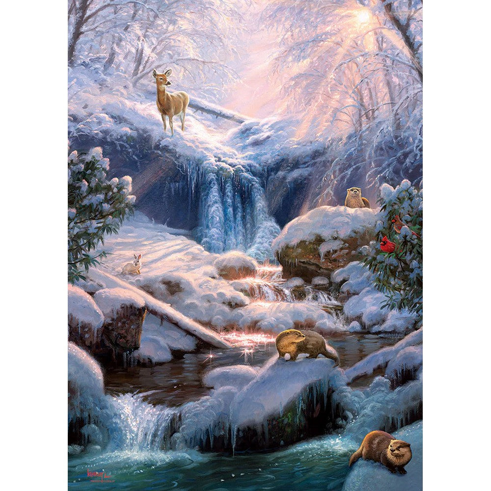 Puzzle - Cobble Hill - Mystic Falls In Winter 1000Pc