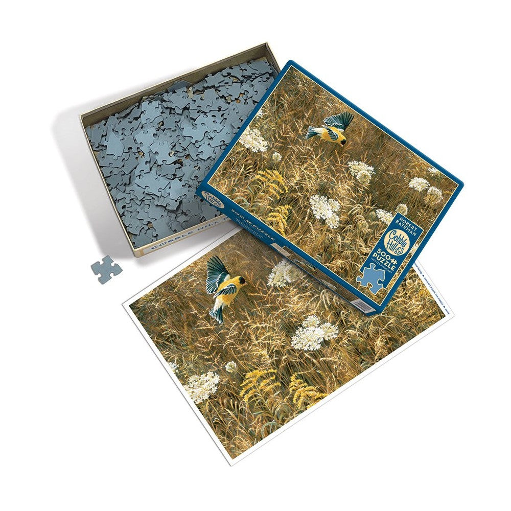 Puzzle - Cobble Hill - Queen Anne's Lace & Goldfinch