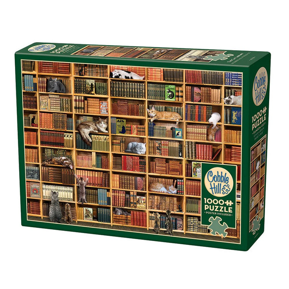 Puzzle - Cobble Hill - The Cat Library 1000Pc