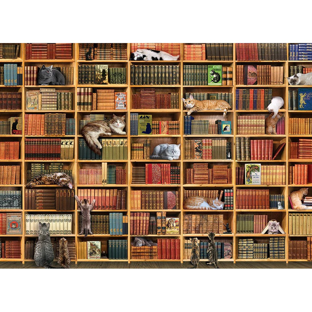 Puzzle - Cobble Hill - The Cat Library 1000Pc