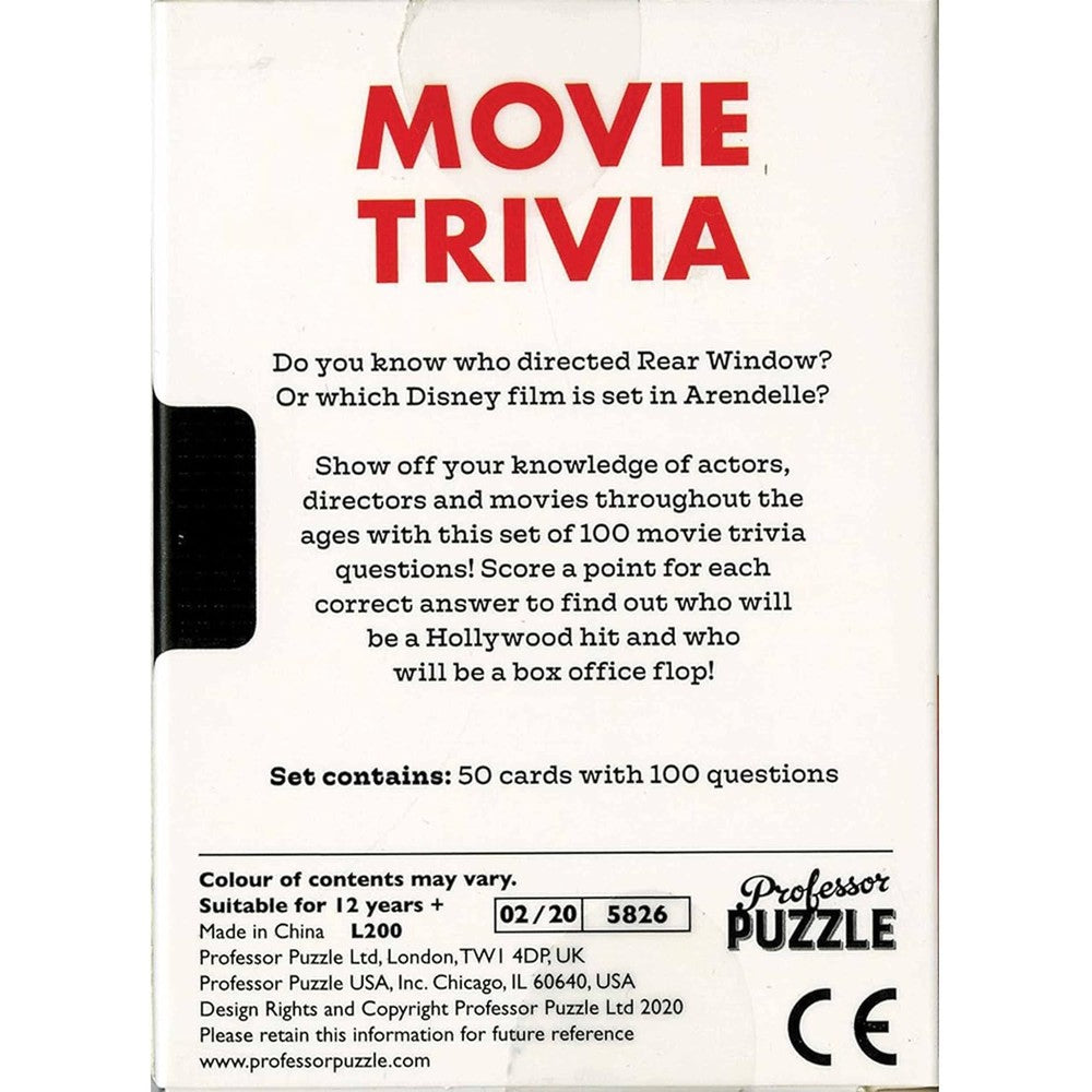 Movie Trivia Mini Trivia Game