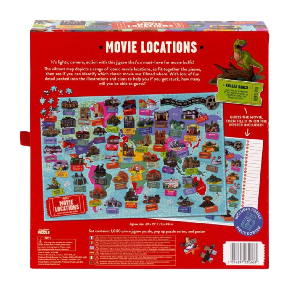 Puzzle - Professor Puzzle - Movie Locations 1000Pc