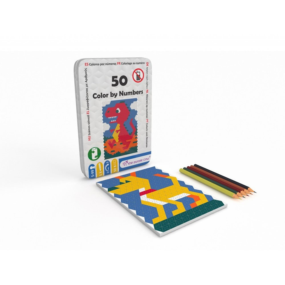 50 Colour By Numbers; Tin