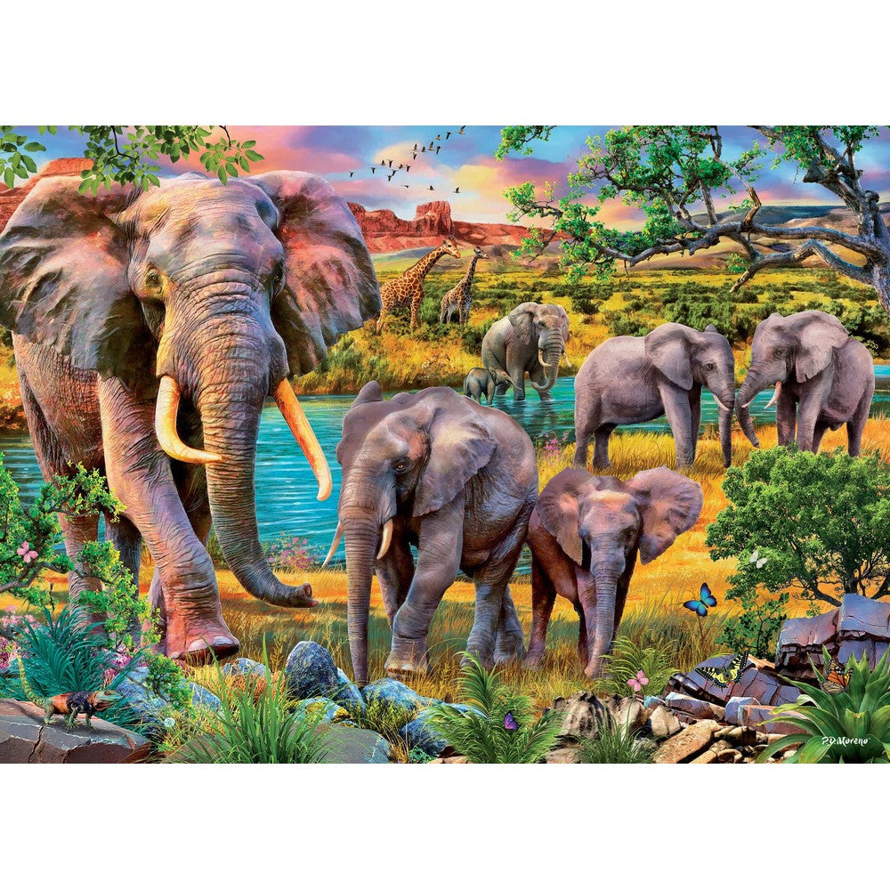 Puzzle - Holdson - Call O/T Wild Elephants 1000Pc