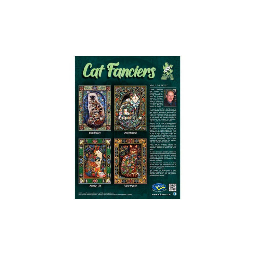 Puzzle - Holdson - Cat Fanciers Painted Cat 1000P