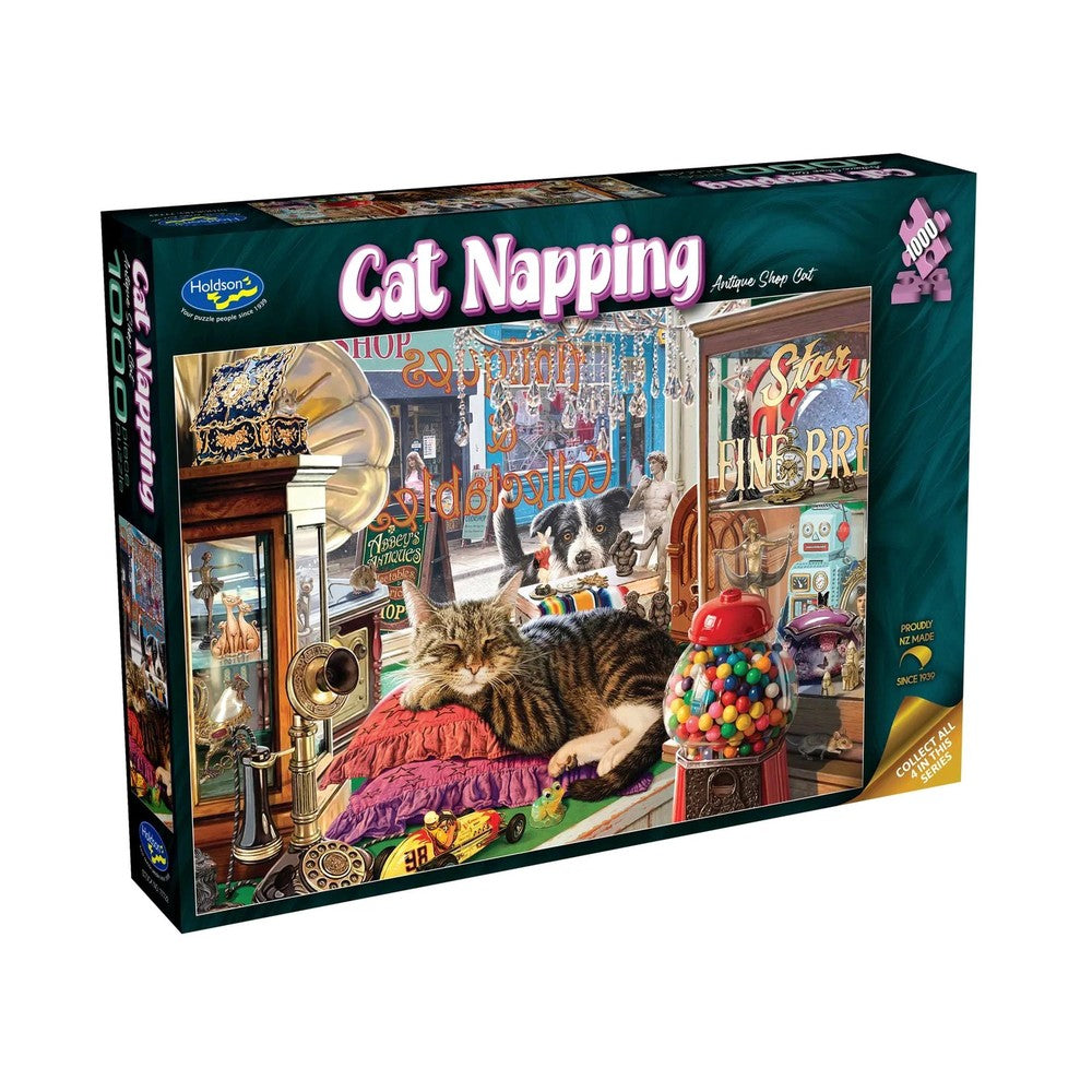 Puzzle - Holdson - Cat Napping Antique Shop 1000P