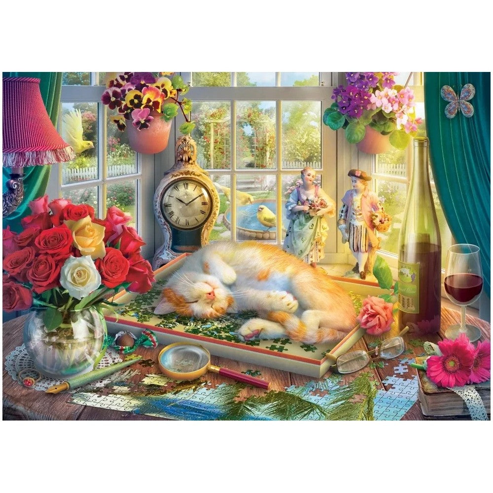 Puzzle - Holdson - Cat Napping Cat In The Puzzle