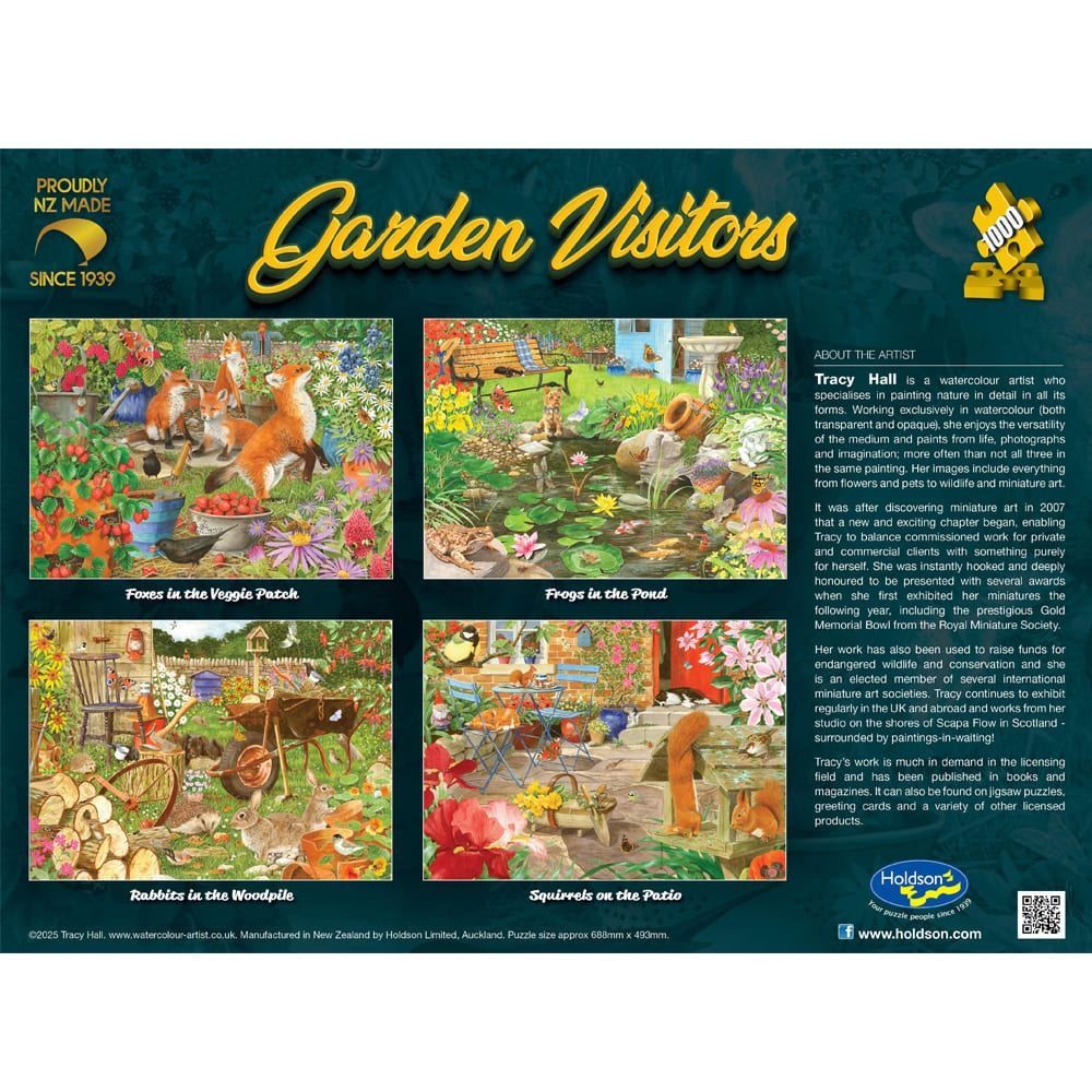 Puzzle - Holdson - Garden Visitors Frogs 1000Pc