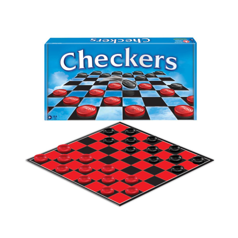 Checkers, from Winning Moves USA (in blue box)