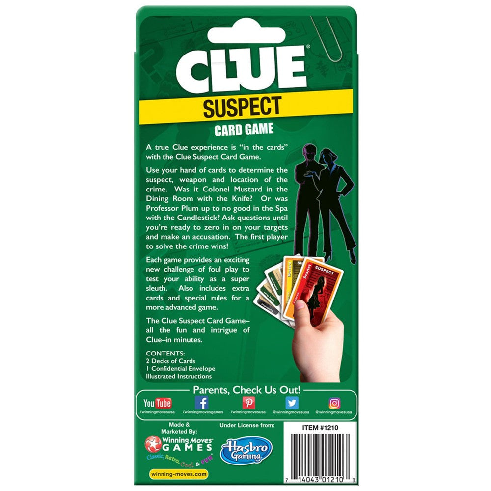 Clue Suspect Card Game
