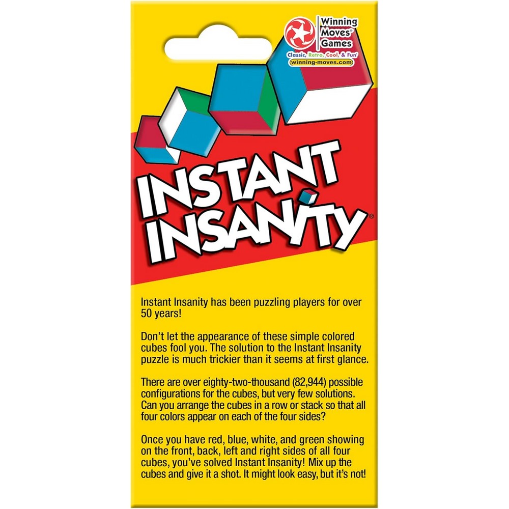 Instant Insanity Puzzle
