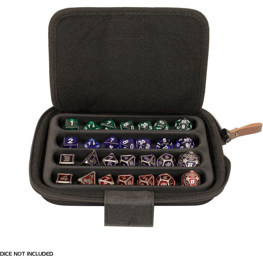 U2 ENHANCE Designer Edition Dice Tray - Dice Case and Dice Holder (28+ Dice & EVA Shell) (Black)