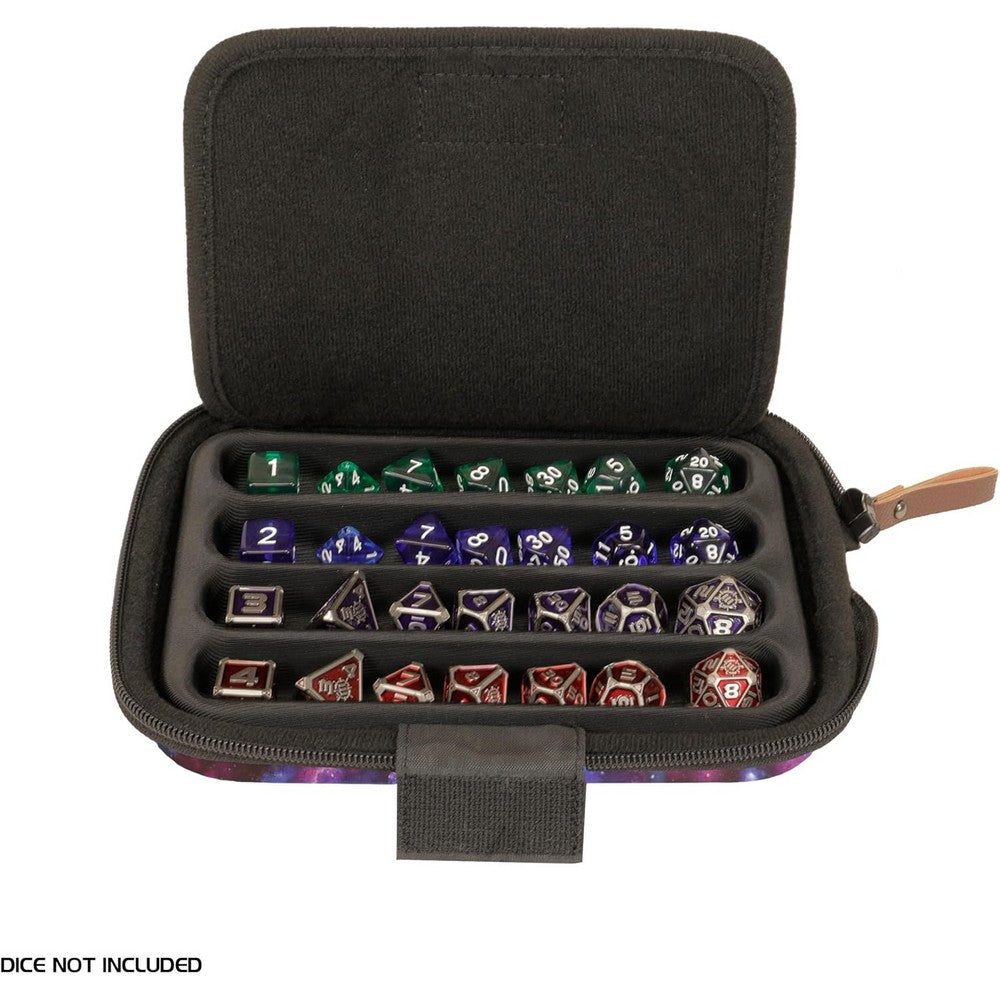 U2 ENHANCE Designer Edition Dice Tray - Dice Case and Dice Holder (28+ Dice & EVA Shell) (Galaxy)