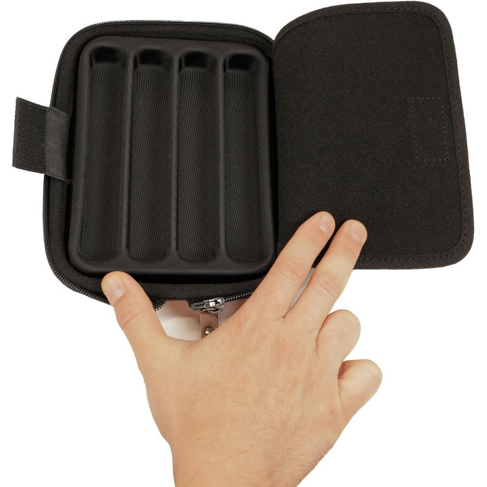 U2 ENHANCE Designer Edition Dice Tray - Dice Case and Dice Holder (28+ Dice & EVA Shell) (Tan)