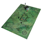 U2 ENHANCE RPG Grid Mat - Tabletop Map (24x36 inch) Dry Erase Grid with Pouch & Marker Kit (Grass)
