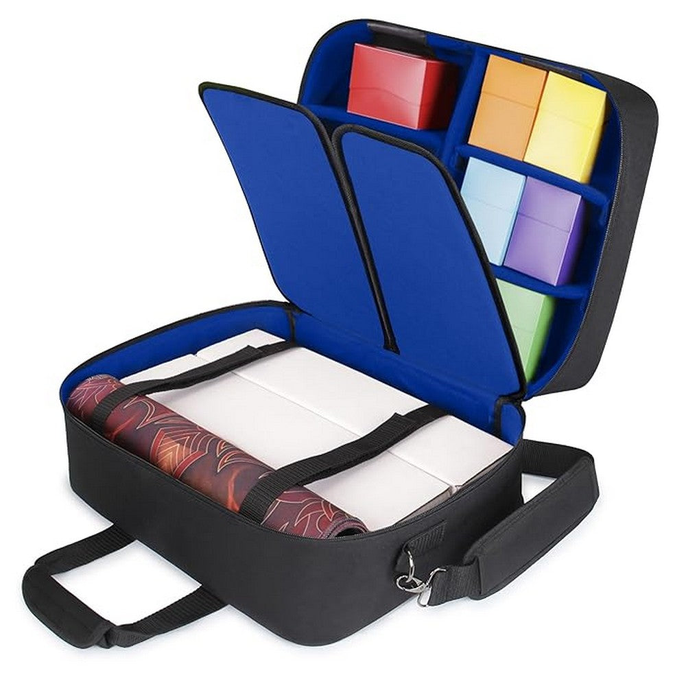 U2 ENHANCE USA Gear XL Magic The Gathering MTG Deck Box Bag Travel Case - Blue
