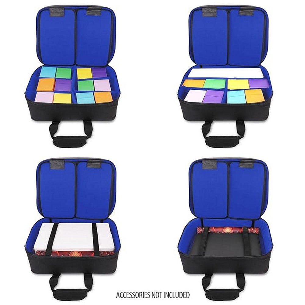 U2 ENHANCE USA Gear XL Magic The Gathering MTG Deck Box Bag Travel Case - Blue