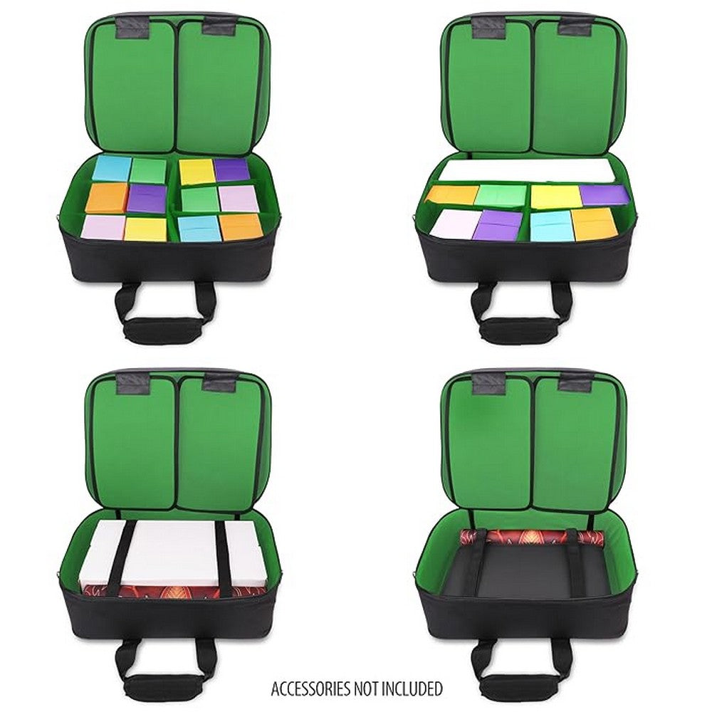 U2 ENHANCE USA Gear XL Magic The Gathering MTG Deck Box Bag Travel Case - Green