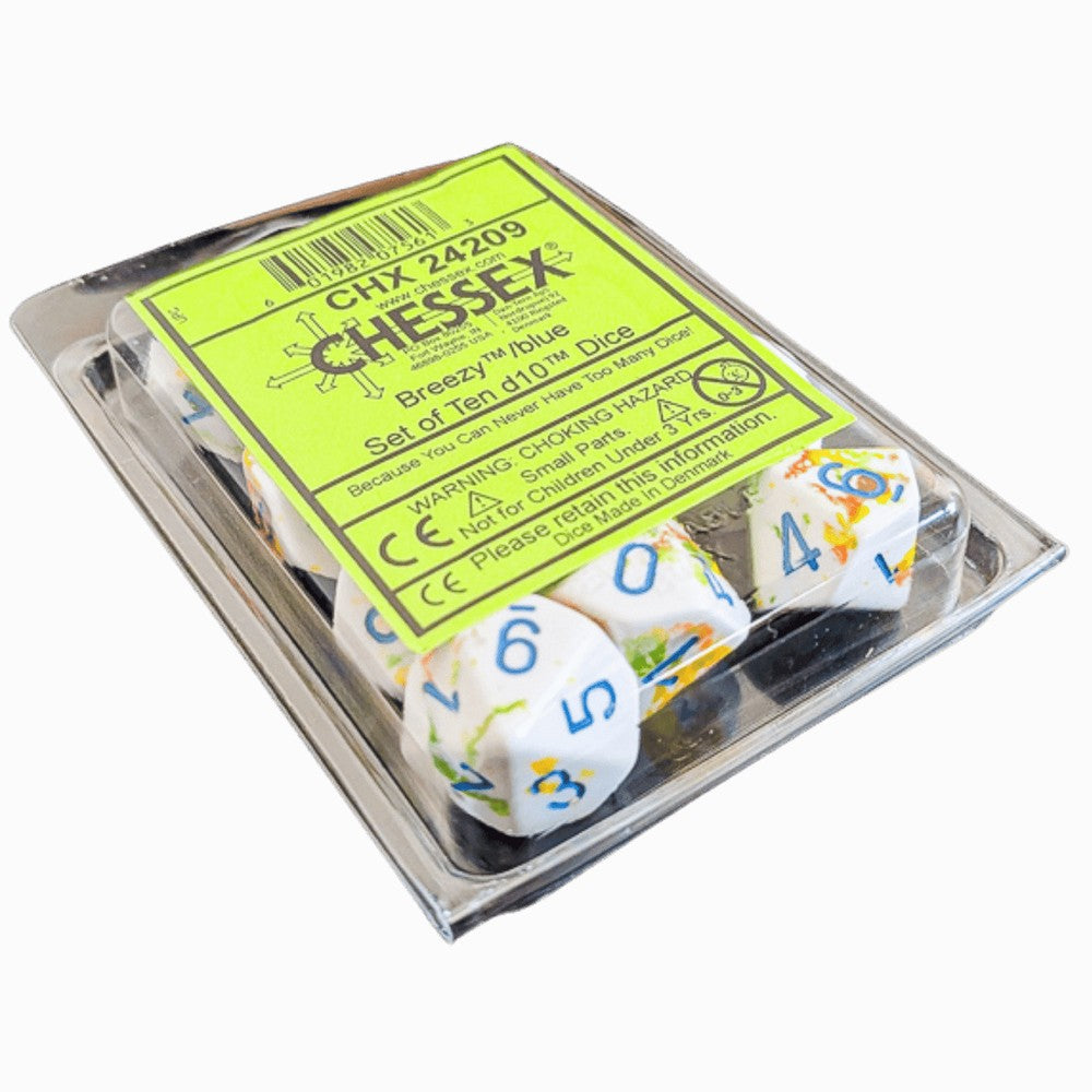 U2 CHX 24209 Brush Breezy/blue Set of Ten d10s
