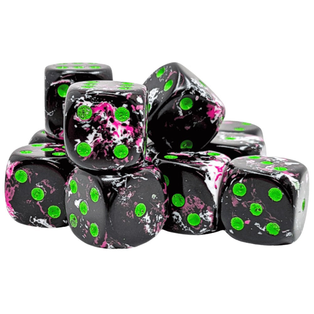 U2 CHX 24614 Brush Paintball/green 16mm d6 Dice Block (12 dice)