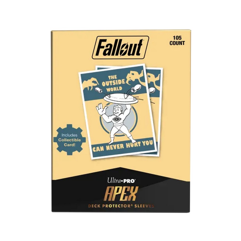 U2 Ultra Pro: UP16807 Fallout - Vault Boy - The Outside World 105ct APEX DECK PROTECTOR Sleeves