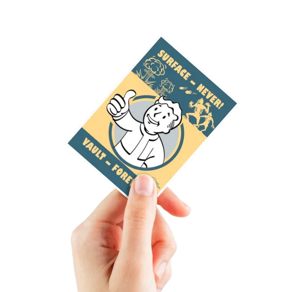 U2 Ultra Pro: UP16808 Fallout - Vault Boy - Surface-Never! Vault-Forever! 105ct APEX DECK PROTECTOR