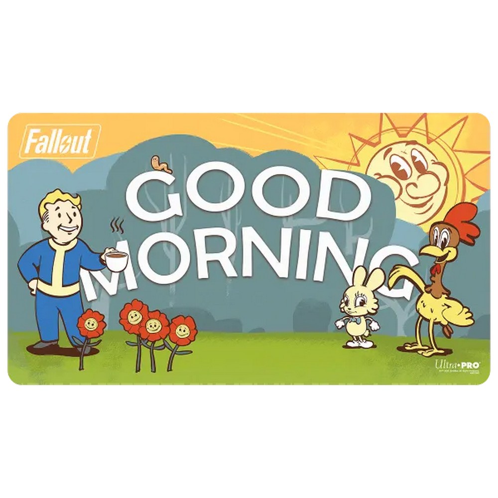 U2 Ultra Pro: UP16809 Fallout - Vault Boy - Good Morning/Good Evening Double-Sided Playmat