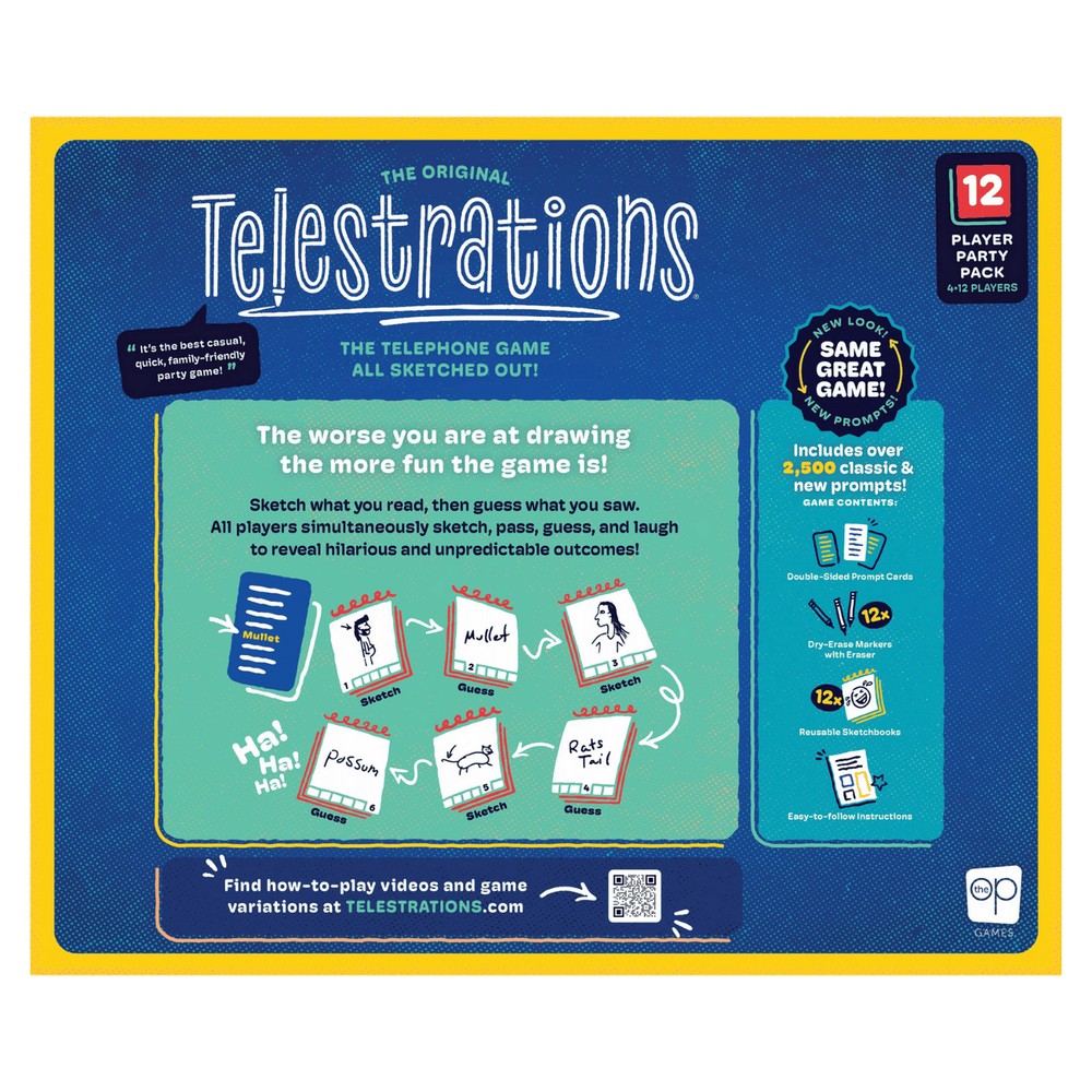 U2 Telestrations 12 Player Party Pack (Refresh)