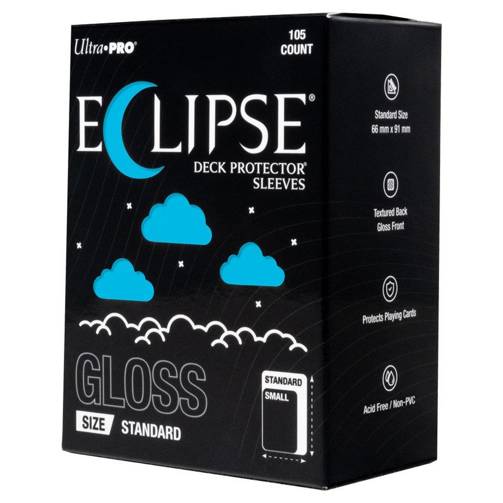 Ultra Pro: UP16703 ECLIPSE Gloss Standard DECK PROTECTOR Sleeves: Sky Blue - 105ct