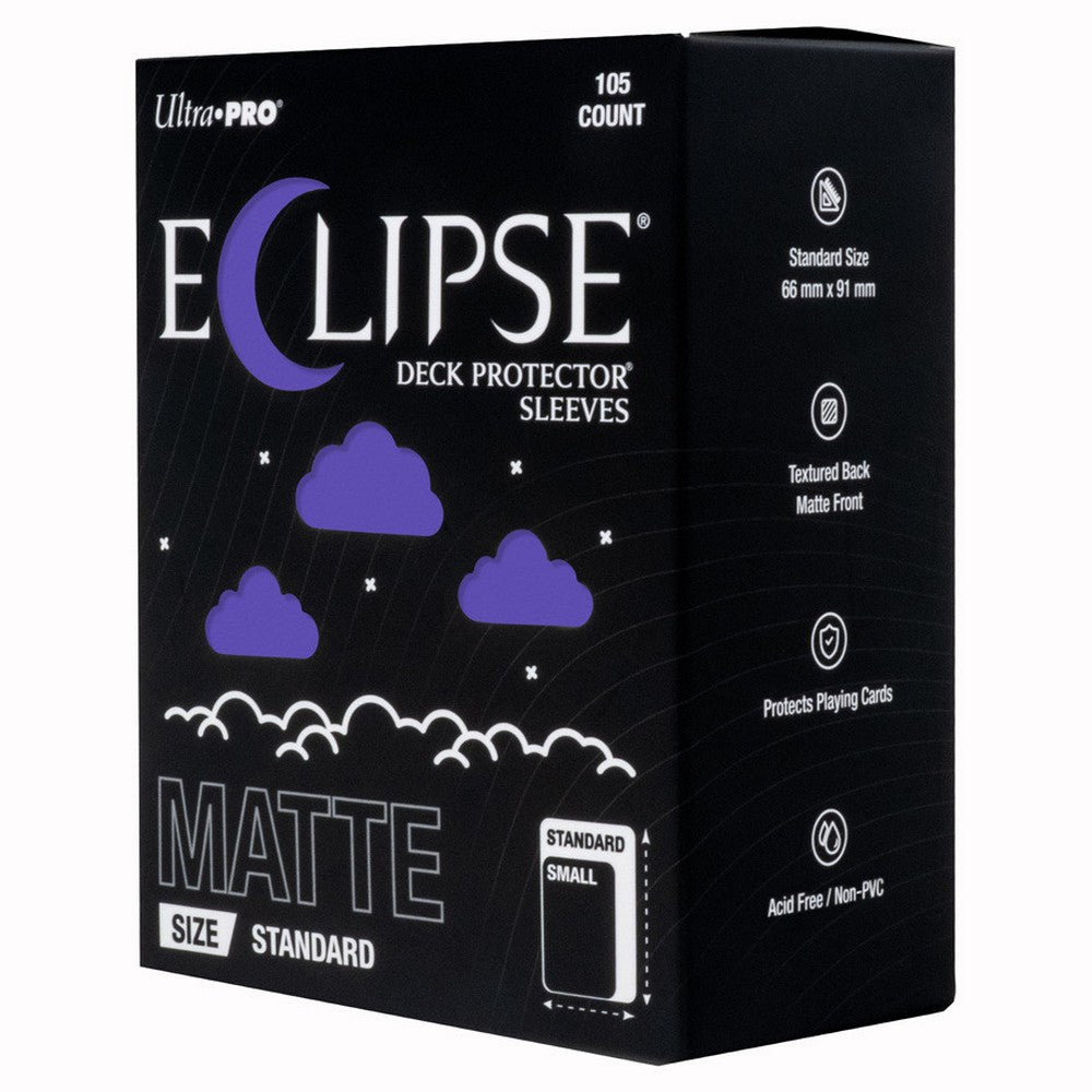 Ultra Pro: UP16686 ECLIPSE Matte Standard DECK PROTECTOR Sleeves: Royal Purple - 105ct