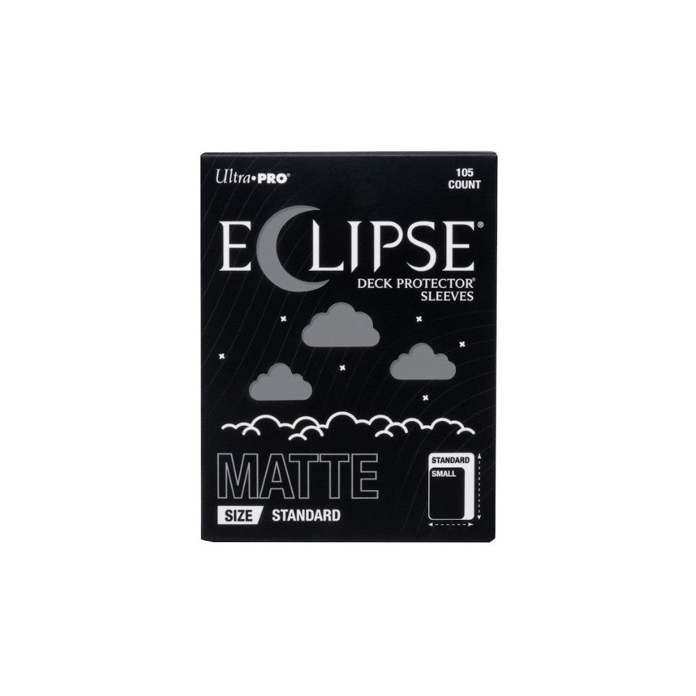 Ultra Pro: UP16689 ECLIPSE Matte Standard DECK PROTECTOR Sleeves: Smoke Grey - 105ct