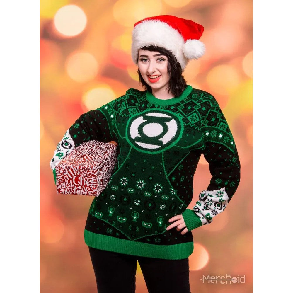 Green Lantern Christmas Jumper (Size XXL)