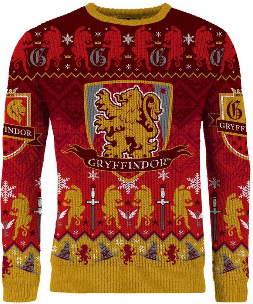 Gryffindor House Crest Christmas Jumper (Size S)
