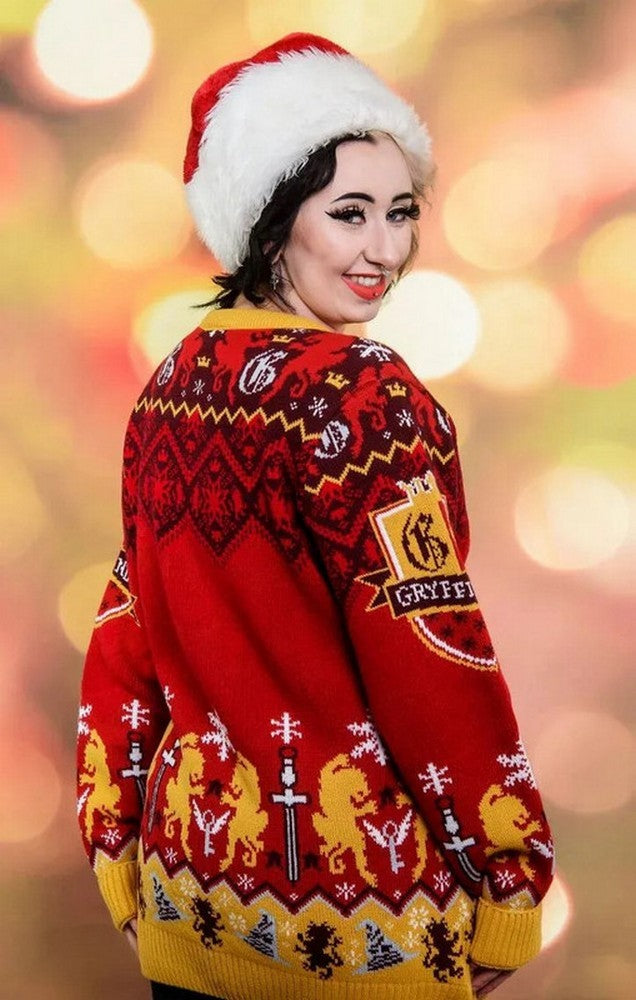 Gryffindor House Crest Christmas Jumper (Size S)
