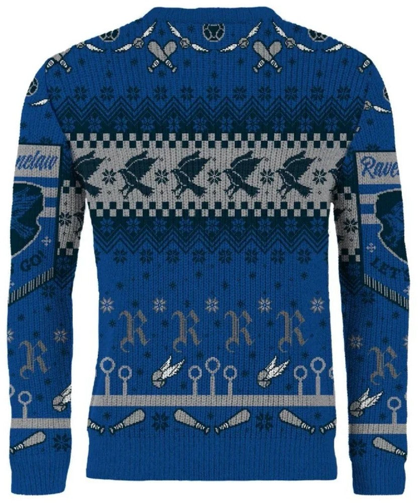 Harry Potter: Ravenclaw Quidditch Christmas Jumper (Size: XL)