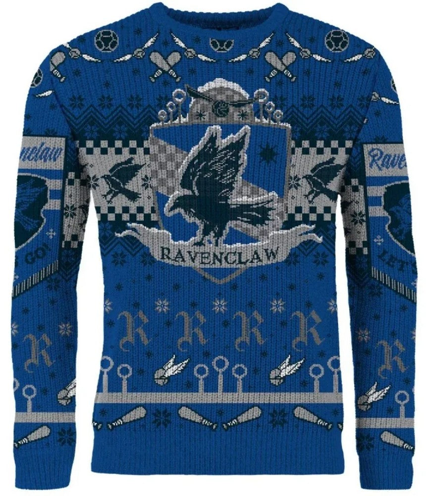 Harry Potter: Ravenclaw Quidditch Christmas Jumper (Size: XXL)