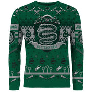 Harry Potter: Slytherin Quidditch Christmas Jumper (Size: S)