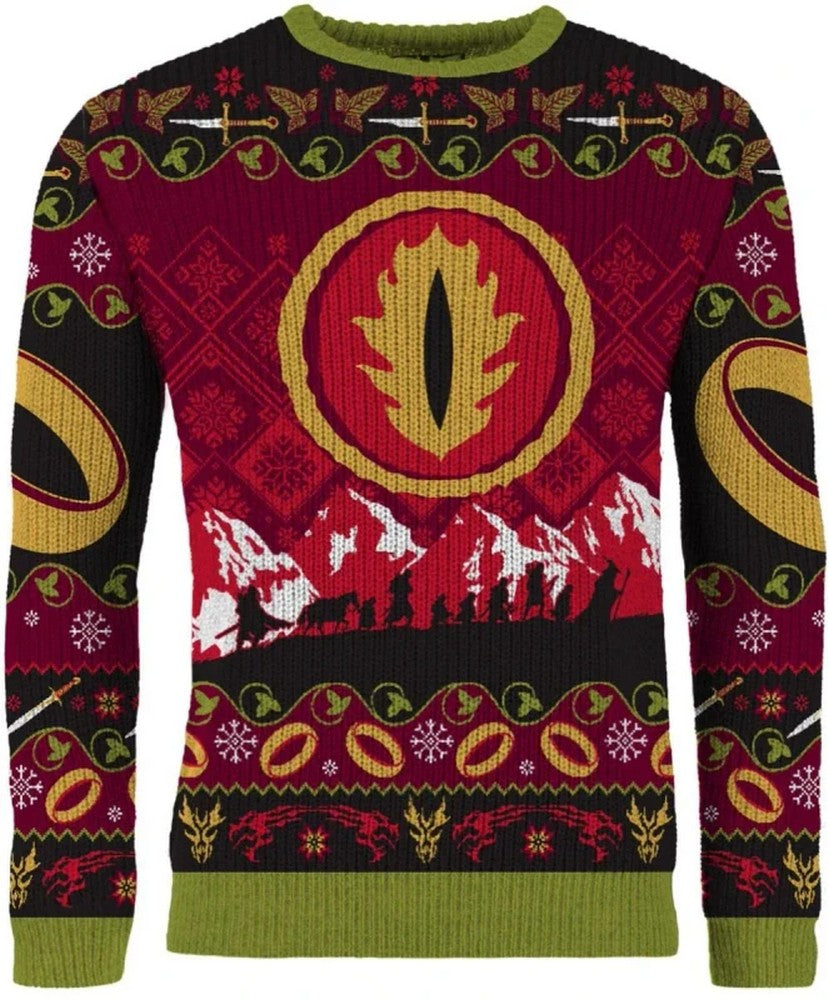 Lord Of The Rings One Ring Christmas Jumper (Size S)