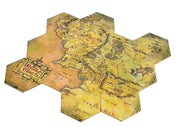 Lord of the Rings: Middle Earth Hex Map Coasters