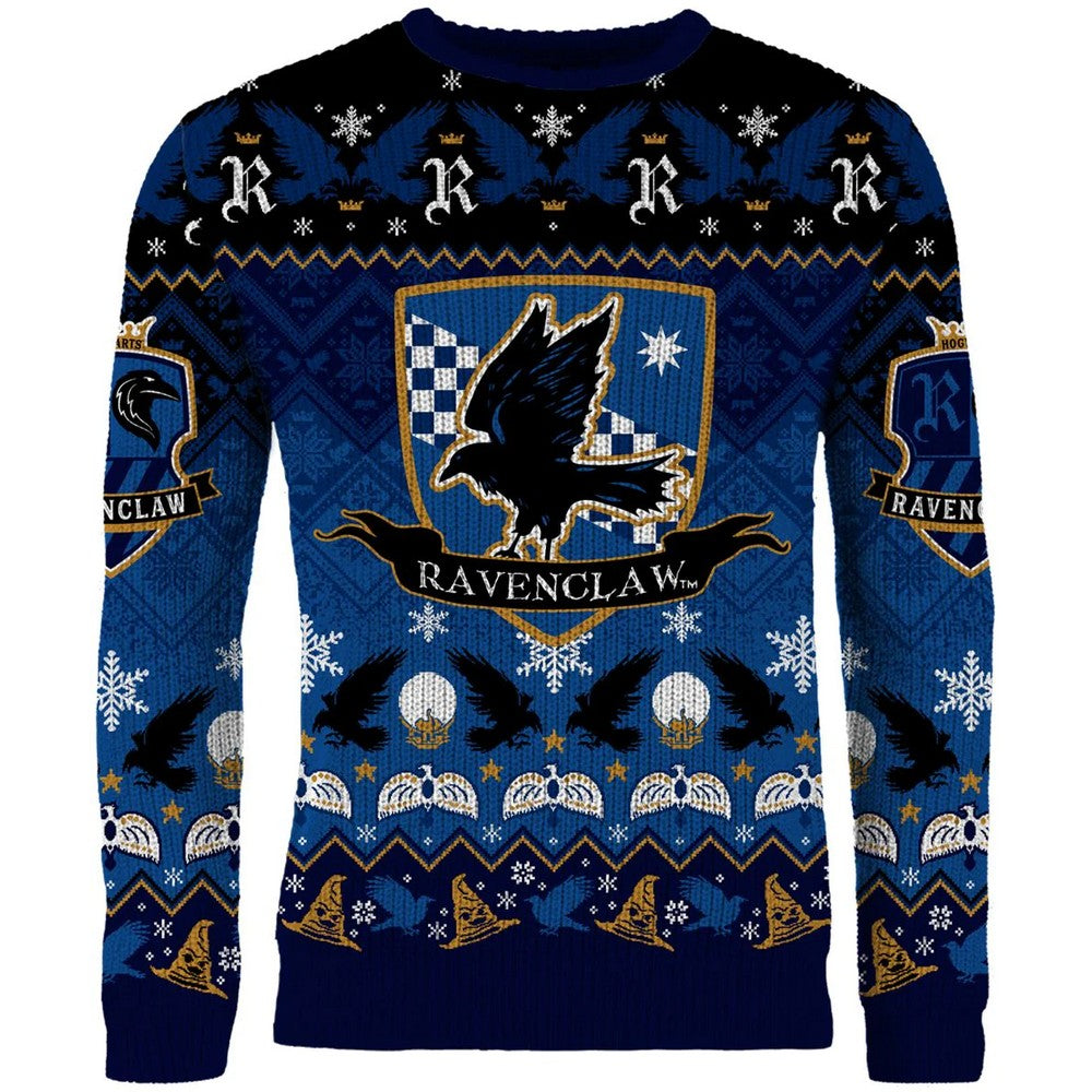 Ravenclaw House Crest Christmas Jumper (Size S)
