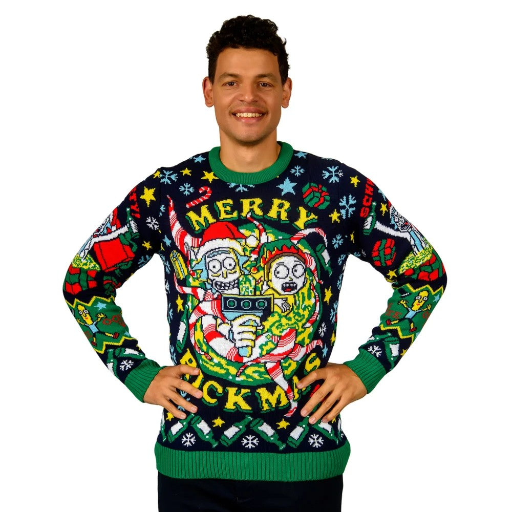 Rick and Morty: Merry Rickmas Christmas Jumper (Size: M)